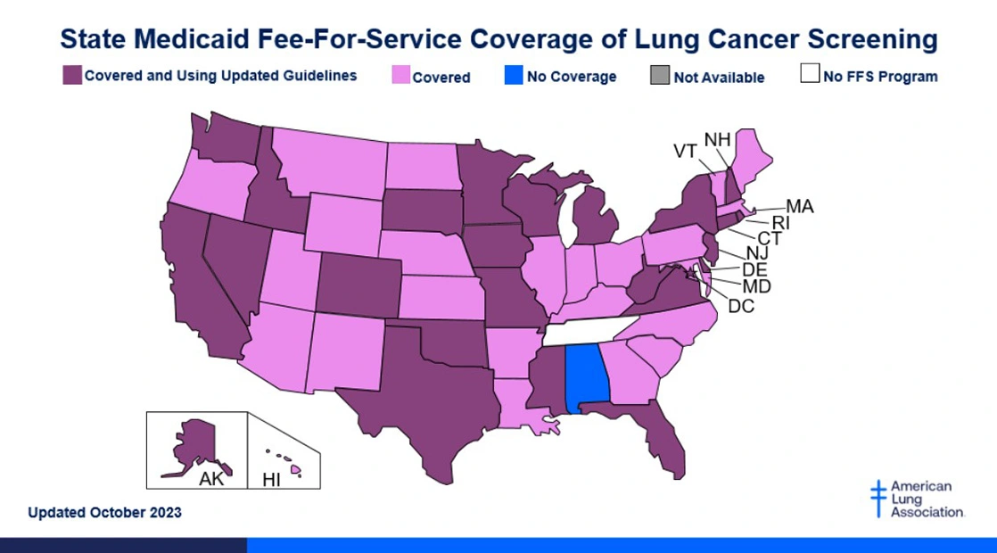 medicaid fee-for-service coverage map