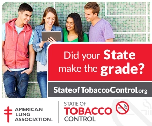 Group of teens against wall with "Did your State make the grade" in text