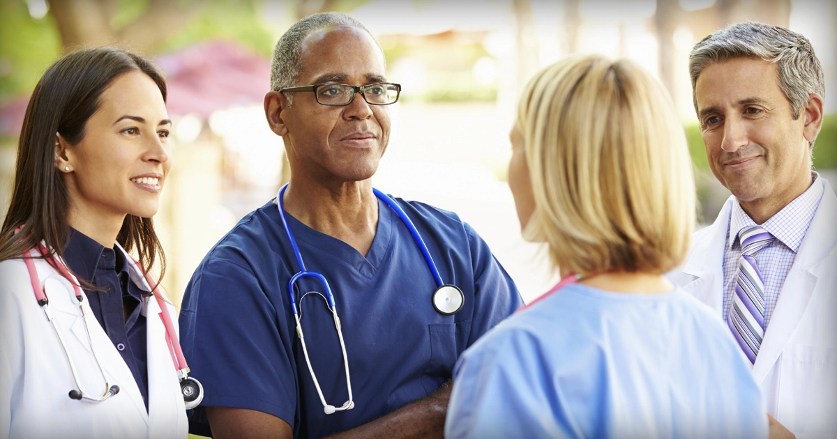Group of doctors in conversation