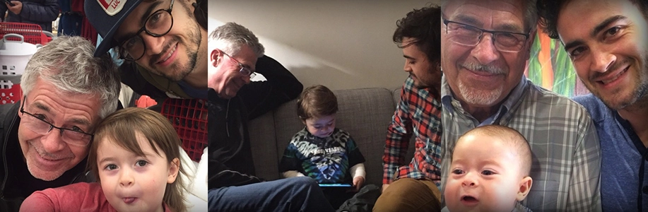 Joel, his dad Stu, and his child