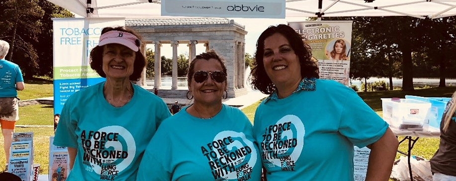 LUNG FORCE Walk participants smile